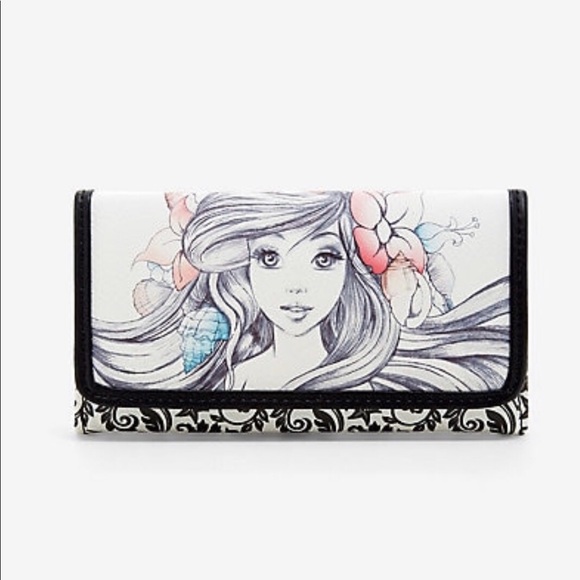 Disney Handbags - DISNEY THE LITTLE MERMAID ARIEL SKETCH WALLET
